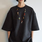 Cotton blend airy fabric loose-fit T-shirt | 5 color
