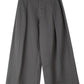 Pantalon palazzo taille haute en mélange de coton et lyocell avec ceinture | 5 couleurs