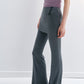 Elastic lyocell blend soft yoga pants with a mini skirt | 2 color
