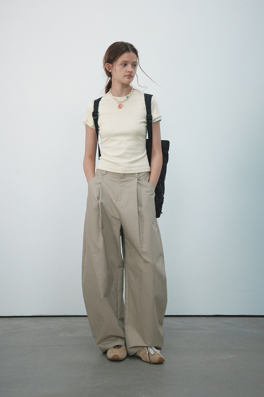 Pantalones anchos de algodón con forma de plátano | 4 colores