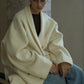 100% wool languid robe style double-faced overcoat | 5 color
