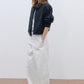 Cotton blend paper-touch fabric cropped throw-on shirt jacket | 3 color