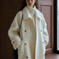 Wool blend single-faced fabric ultra-loose fit overcoat | 4 color