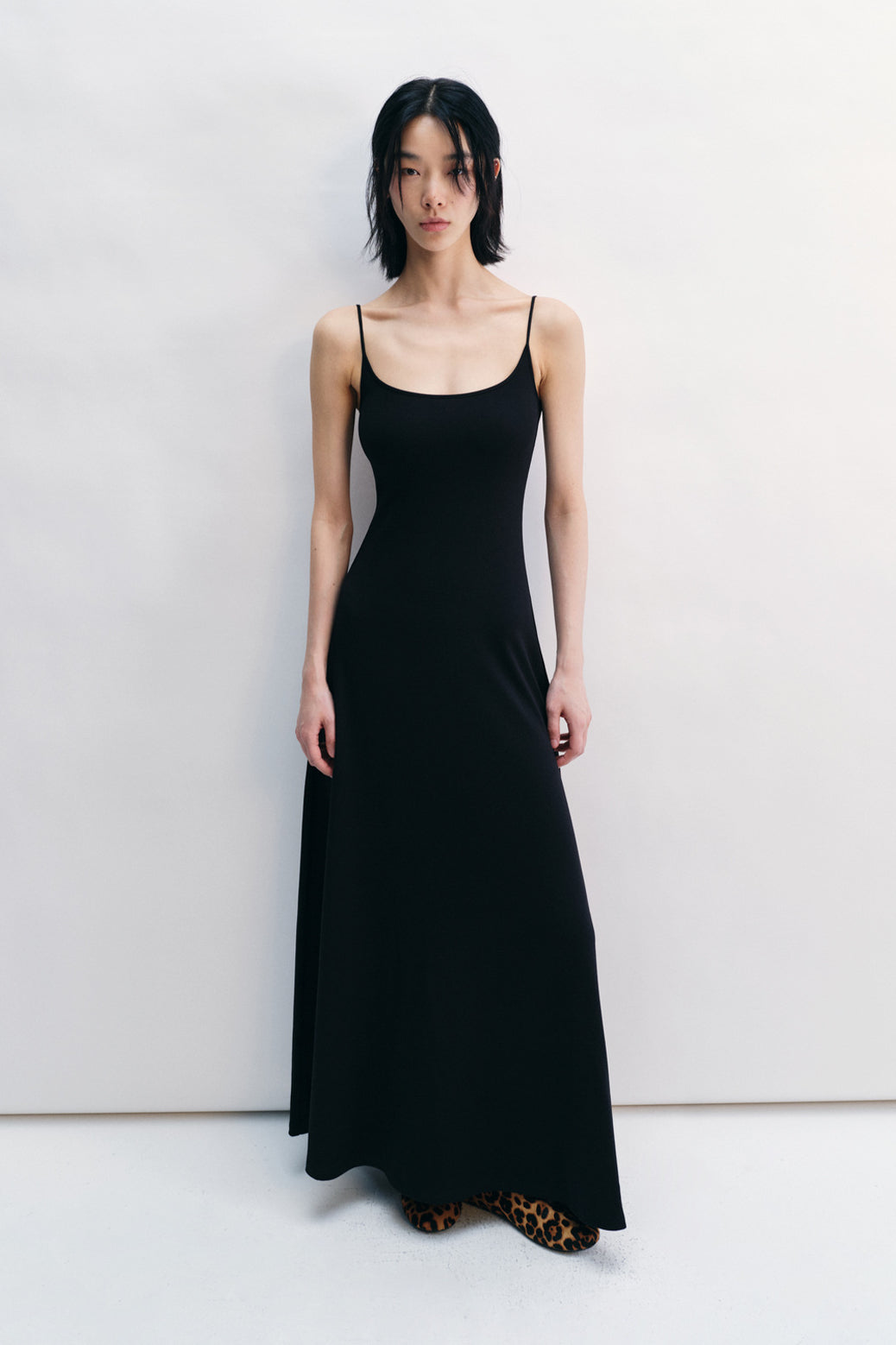 Elastic slim sling max-dress | 3 color