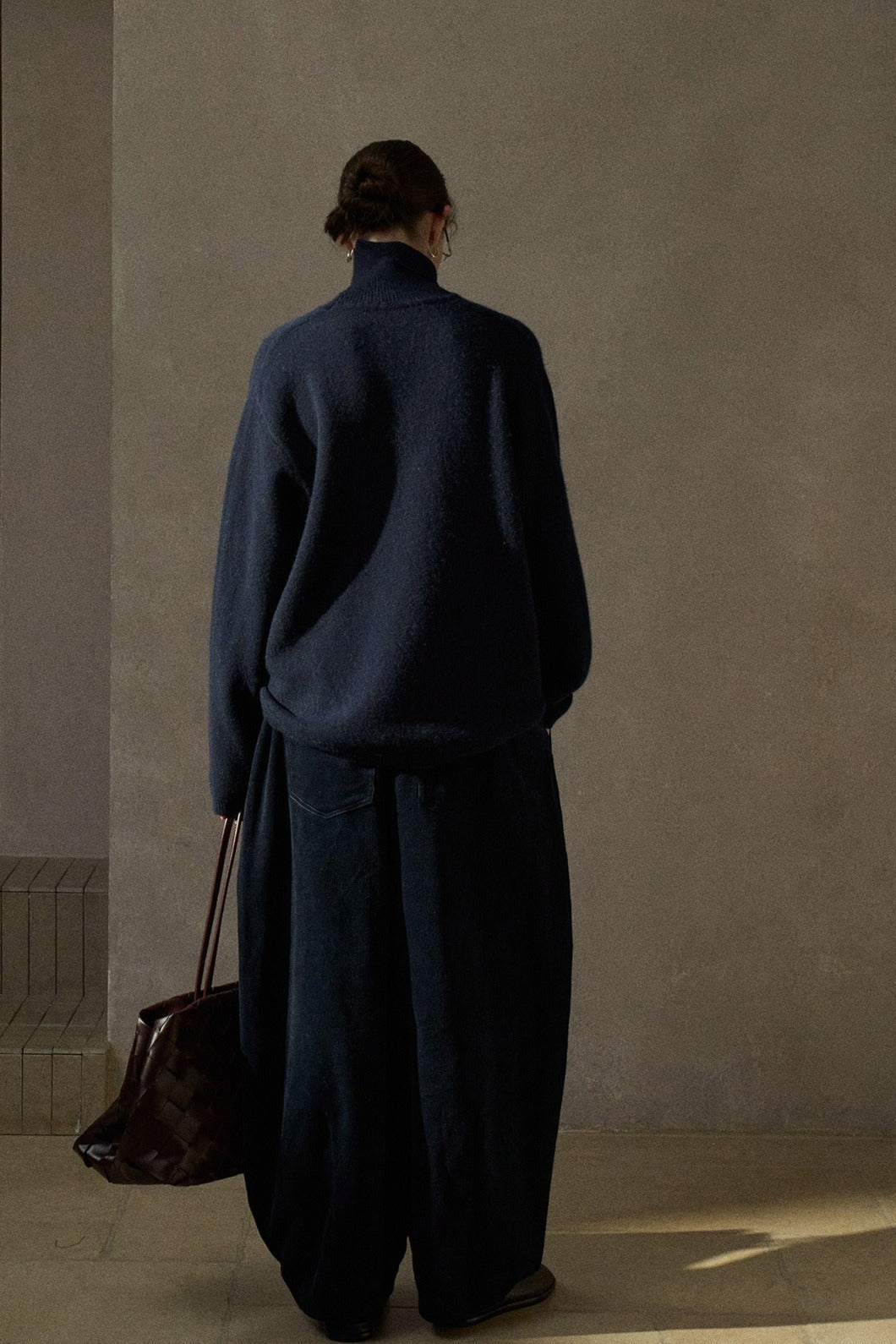 Pantalones de pana de pernera extra ancha de mezcla de algodón | 4 colores