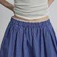 100% cotton laid-back plaid skirt | 2 color