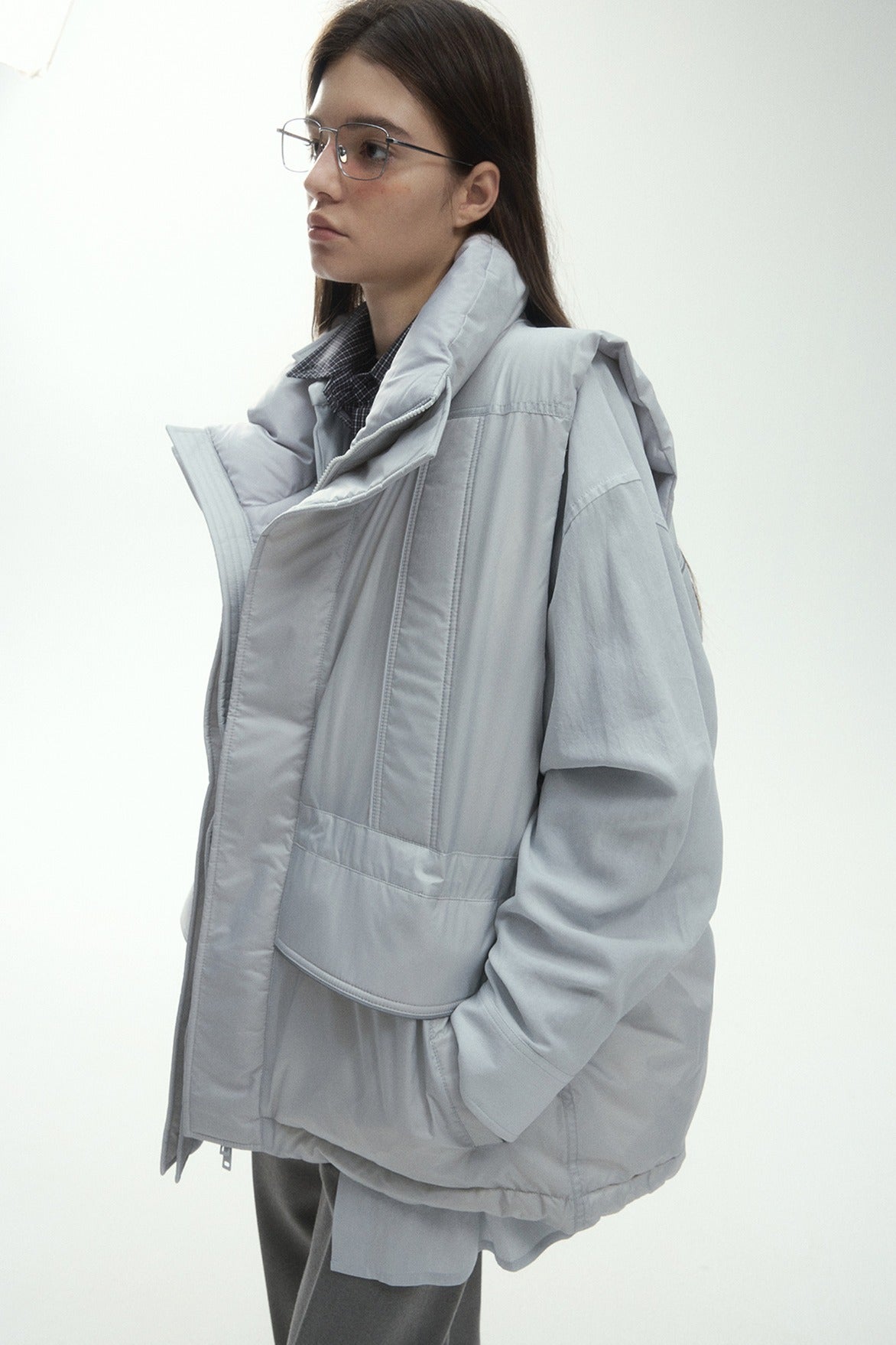 90% duck down OVERSIZED down-jacket vest