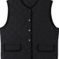 Goose down warm & cozy diamond-quilted vest | 2 color