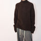 Wool blend relaxed high-neck sweater | 3 color