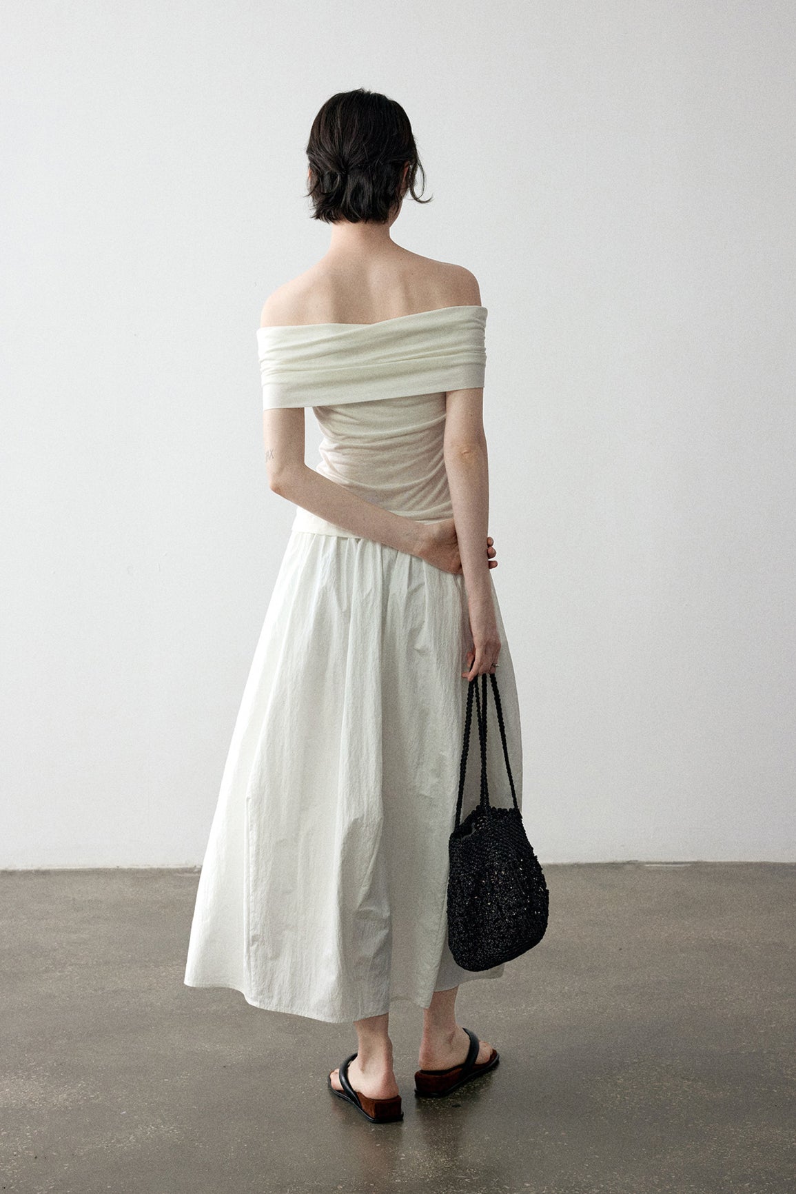 Textured surface peplum shape skirt | 3 color