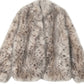 Plush leopard faux-fur boxy cut jacket