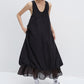 Cotton blend layered effect cloud-like dress | 3 color