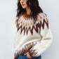 Alpaca wool blend vintage pullover sweater | 3 color
