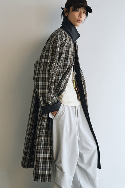 Cotton blend double-sided trench coat | 2 color