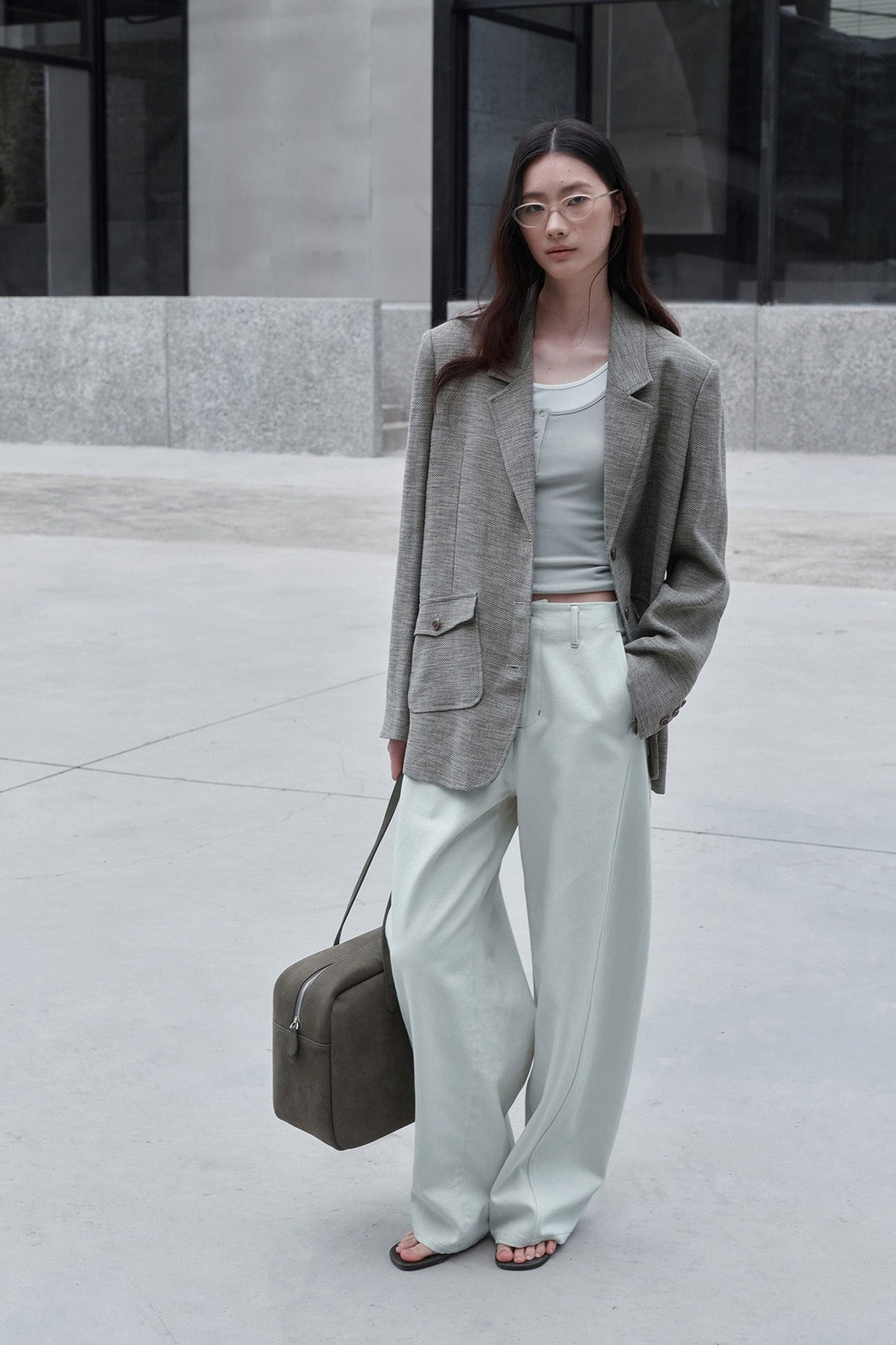 Pantalones vaqueros de corte curvo 100 % algodón | 2 colores