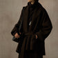 Wool blend loose-fit batwing silhouette jacket | 2 color