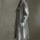 Classic 100% wool double-faced waist-cinched coat | 2 color