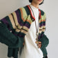 Wool and mohair cozy stripped sweater cardigan | 3 color