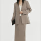 Straight fit structured fabric back split skirt | 2 color