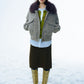 Wool blend fulling tweed jacket | 2 color