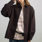 100% cotton mid-length lace trim hem shirt | 3 color