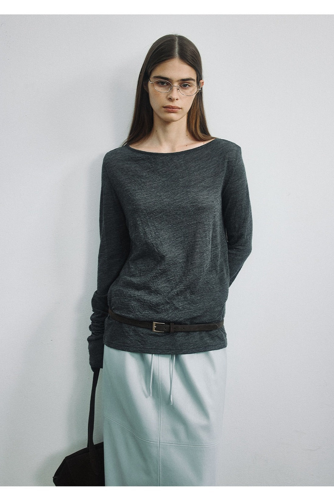 100% wool crew neck pullover knitwear | 2 color