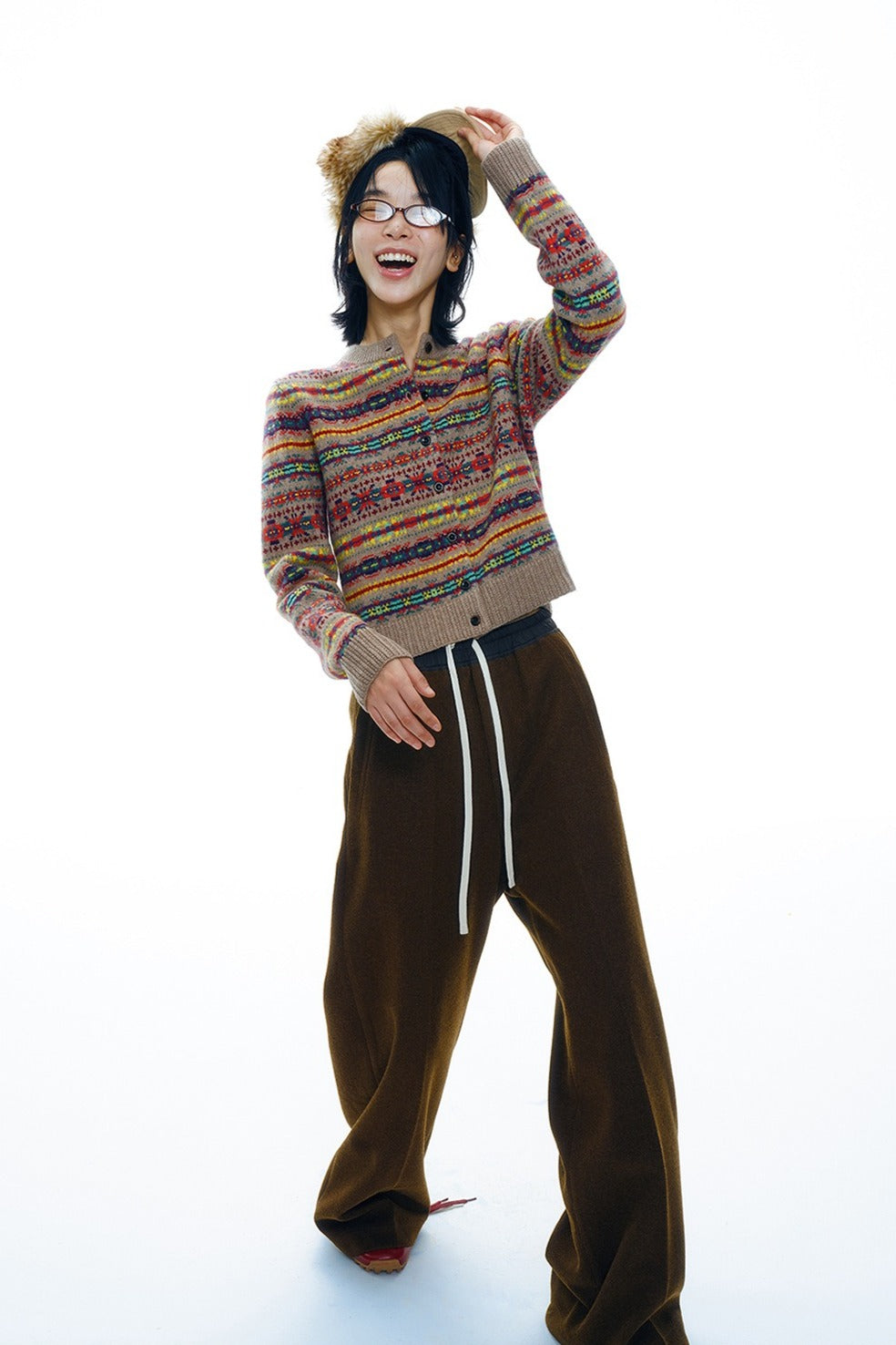 Fluid wide leg relaxed fit draw-cord waist pants | 2 color