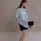 Wool blend relaxed fit raglan sleeves T-shirt | 3 color