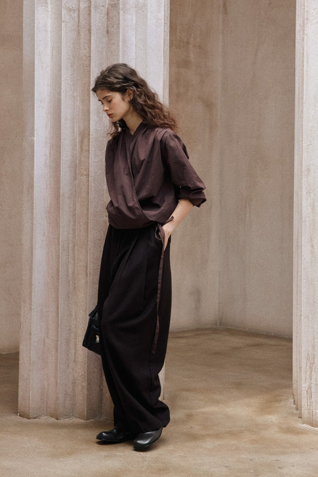 100% cotton wrap style shirt | 3 color