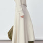 Wool blend soft elegant fishtail hem skirt
