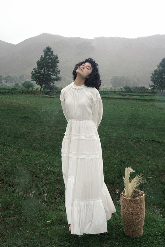 Fields-and-gardens maxi dress | 3 color