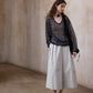 100% cotton straight wide-leg 9/8 pants | 3 color