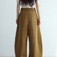 100% cotton curved blade pants | 3 color