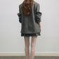 Wool riched structured sharp tweed blazer jacket | 2 color