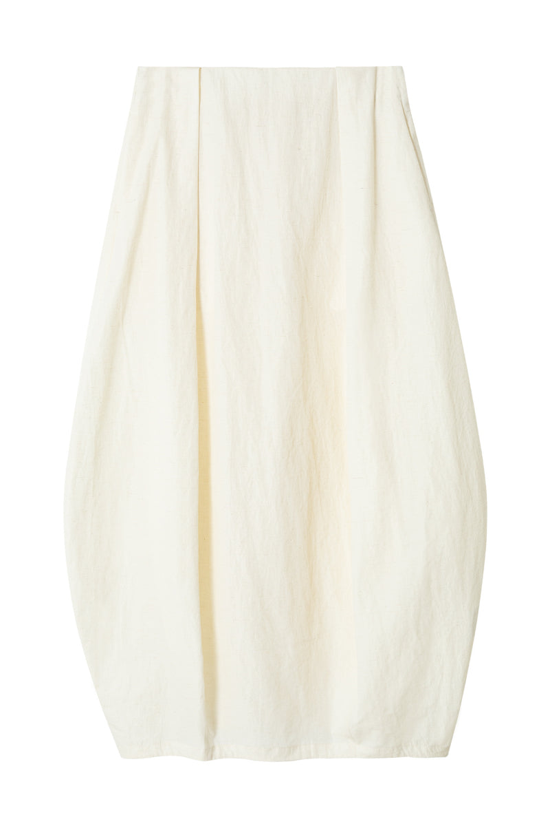 Bud-shaped cotton blend skirt | 2 color