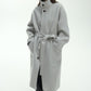 100% wool double-sided fabric sleek overcoat