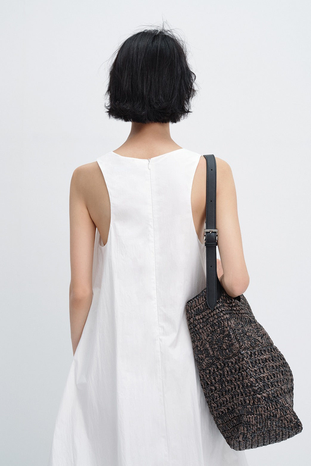 Cotton blend layered effect cloud-like dress | 3 color