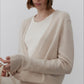 Wool blend deep V-neck cozy sweater | 2 color