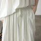 [Wandering organ] Viscose blend textured peplum waist skirt | 4 color