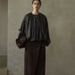 Romantic pleated soft PU jacket | 3 color