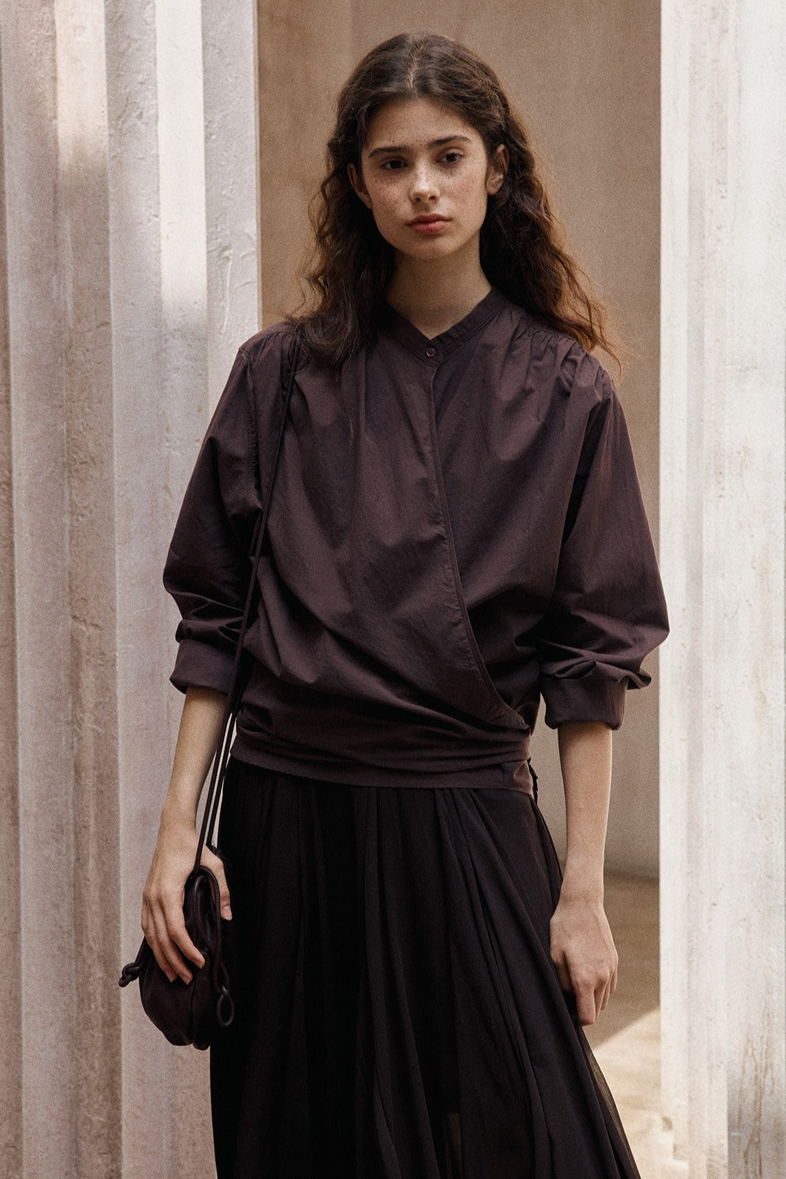 100% cotton wrap style shirt | 3 color