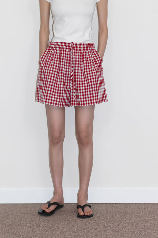 100% cotton plaid shorts | 3 color