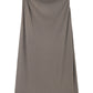 Cotton blend twisted waist A-line skirt | 3 color