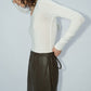 Elastic boat neck knit base top | 3 color