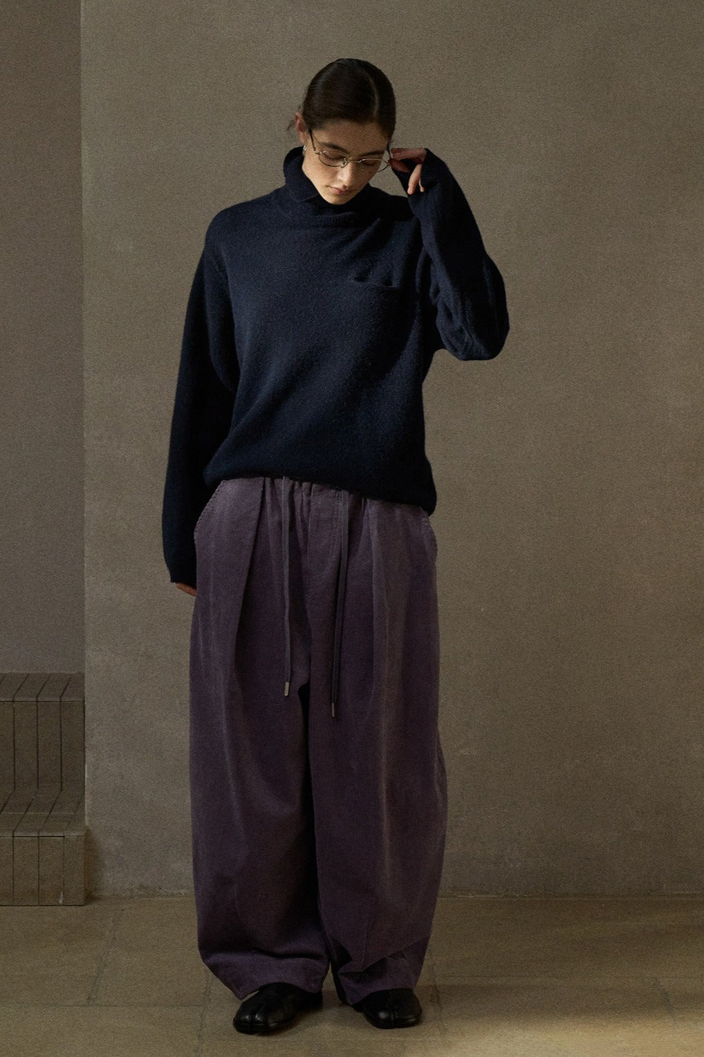 Pantalones de pana de pernera extra ancha de mezcla de algodón | 4 colores