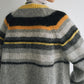 Wool and mohair cozy stripped sweater cardigan | 3 color