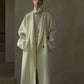 100% wool languid robe style double-faced overcoat | 5 color