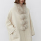 Fox fur fluffy soft touch scarf | 3 color