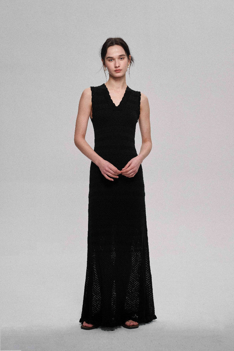 100% lyocell beachside vibe drape knit dress | 2 color