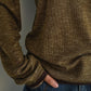 Acrylic-linen fake two-piece lightweight knitwear | 3 color